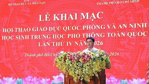 Hơn 700 học sinh đua tài tại hội thao quốc phòng - an ninh
