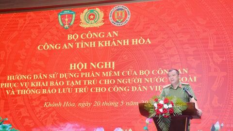 Công an tỉnh Khánh Hòa triển khai phần mềm khai báo lưu trú của Bộ Công an