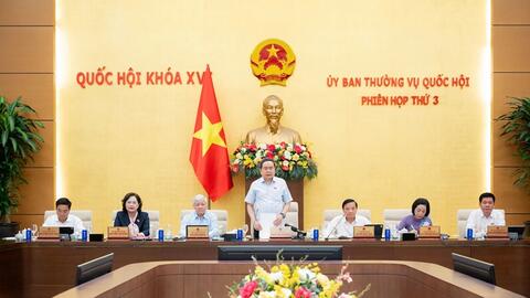 Ủy ban Thường vụ Quốc hội khai mạc Phiên họp thứ 3, xem xét 7 nội dung quan trọng