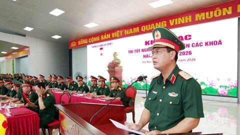 Trường Sĩ quan Lục quân 1: Hơn 600 học viên các khóa tham gia thi tốt nghiệp