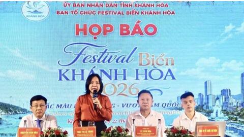 Hơn 40 sự kiện trải dài một tháng: Festival Biển 2026 - Điểm chạm của văn hóa và du lịch bền vững Khánh Hòa