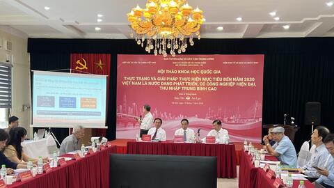 Hướng đến năm 2030, Việt Nam là nước đang phát triển, có công nghiệp hiện đại