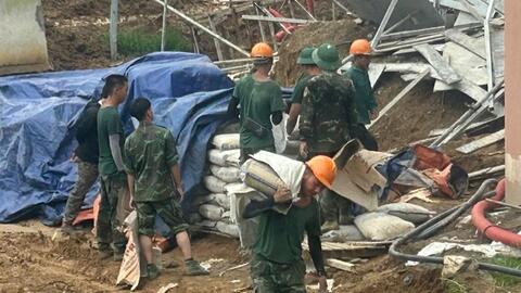 Bộ CHQS tỉnh Sơn La chạy “nước rút” thi công trường liên cấp các xã biên giới