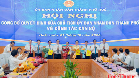 Thành phố Huế: Điều động, bổ nhiệm nhiều cán bộ lãnh đạo sở, ngành