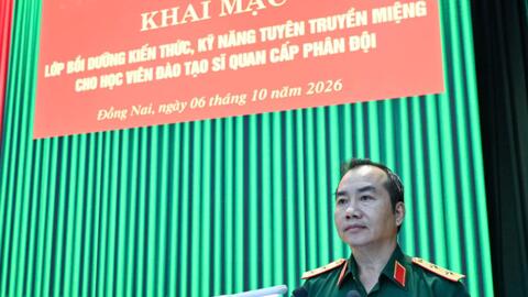 Trường Sĩ quan Lục quân 2 bồi dưỡng kỹ năng tuyên truyền miệng cho học viên