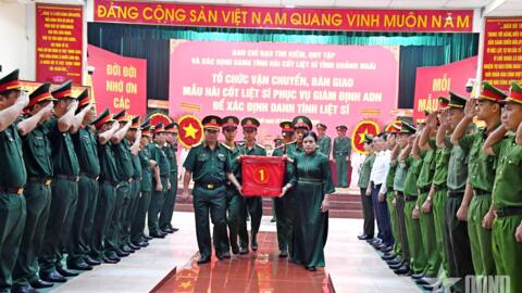 Quảng Ngãi: Vận chuyển, bàn giao 2.219 mẫu hài cốt liệt sĩ phục vụ giám định ADN