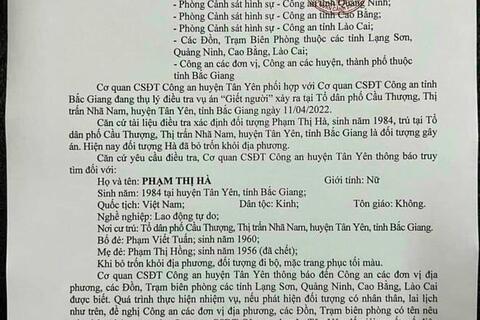 Đã bắt người phụ nữ chém tử vong chủ cửa hàng quần áo