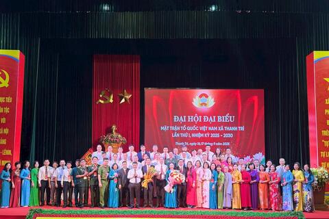 180 đại biểu dự Đại hội Mặt trận Tổ quốc xã Thanh Trì nhiệm kỳ 2025-2030