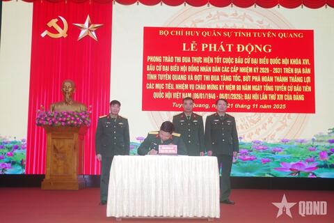 Thi đua thực hiện tốt Cuộc bầu cử đại biểu Quốc hội khóa XVI, bầu cử đại biểu HĐND các cấp nhiệm kỳ 2026-2031