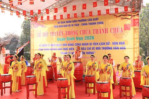 Phường Cầu Giấy (TP Hà Nội) tổ chức Lễ hội truyền thống tại Di tích lịch sử-văn hóa chùa Thánh Chúa