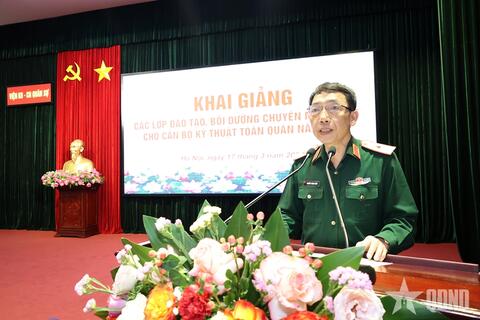 Khai giảng các lớp đào tạo, bồi dưỡng cho cán bộ kỹ thuật toàn quân năm 2026