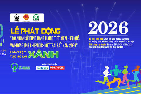 Phát động chương trình toàn dân hưởng ứng Chiến dịch Giờ Trái đất năm 2026