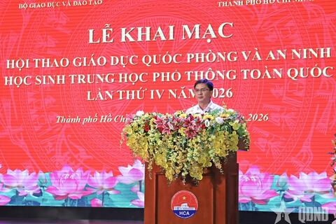 Hơn 700 học sinh đua tài tại hội thao quốc phòng - an ninh