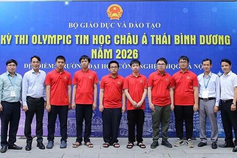 6 học sinh Việt Nam giành huy chương tại Olympic Tin học châu Á-Thái Bình Dương
