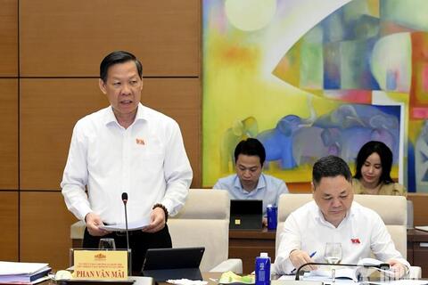 Chủ tịch Quốc hội Trần Thanh Mẫn làm việc với Thường trực Ủy ban Kinh tế và Tài chính
