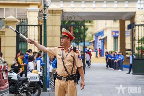 Hà Nội: Bảo đảm giao thông trong ngày đầu Kỳ thi tốt nghiệp THPT
