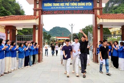 Cao Bằng: Lực lượng biên phòng đồng hỗ trợ kỳ thi tốt nghiệp THPT an toàn