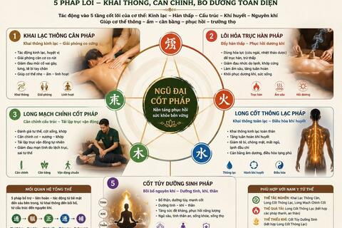 Phục hồi cơ thể hiện đại từ năm liệu pháp