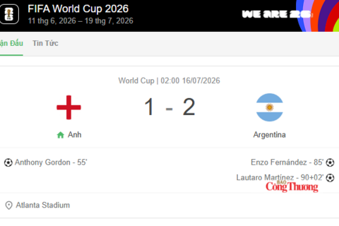 Messi giúp Argentina thắng tuyển Anh 2-1, đưa Argentina vào chung kết World Cup 2026