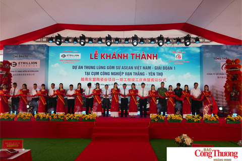 Thanh Hóa khánh thành giai đoạn I dự án gốm sứ xuất khẩu 200 triệu USD