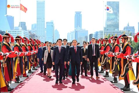 Chủ tịch Quốc hội Hàn Quốc Cho Jeong Sik chủ trì Lễ đón trọng thể Chủ tịch Quốc hội Trần Thanh Mẫn