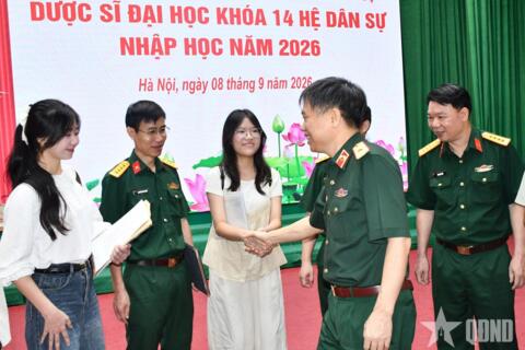 Học viện Quân y tiếp nhận 257 thí sinh trúng tuyển đại học hệ dân sự năm 2026
