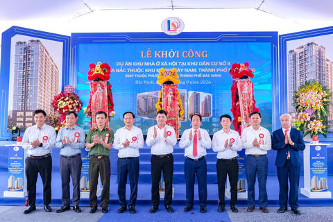 Bí thư Thành ủy Bắc Ninh dự lễ khởi công Dự án Nhà ở xã hội tại Khu dân cư số 3