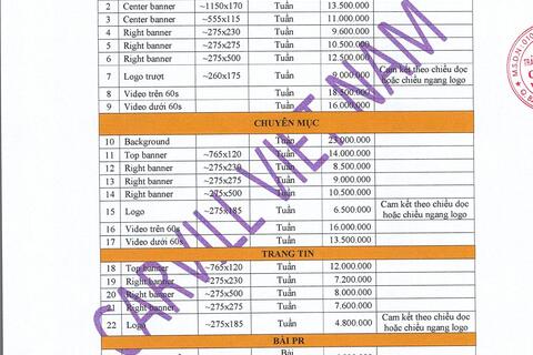 Báo giá website năm 2022