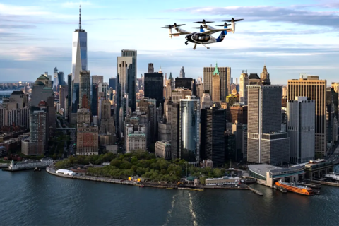 Taxi bay điện lần đầu cất cánh tại Mỹ