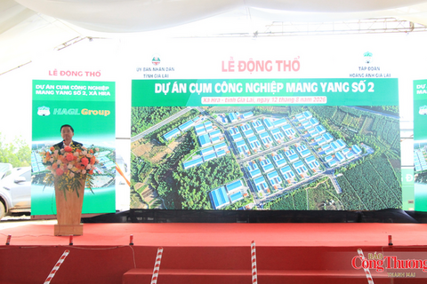 Gia Lai: Động thổ Cụm công nghiệp Mang Yang 2 vốn đầu tư 400 tỷ đồng