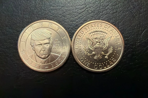Mỹ phát hành đồng xu 1 USD mang hình Tổng thống Donald Trump
