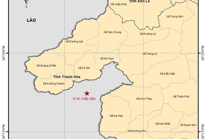 Lào, Myanmar ghi nhận nhiều trận động đất nhẹ liên tiếp