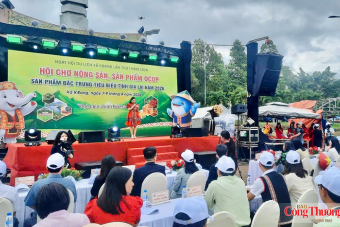Khai mạc hội chợ nông sản, OCOP tại Ngày hội du lịch Kbang năm 2026