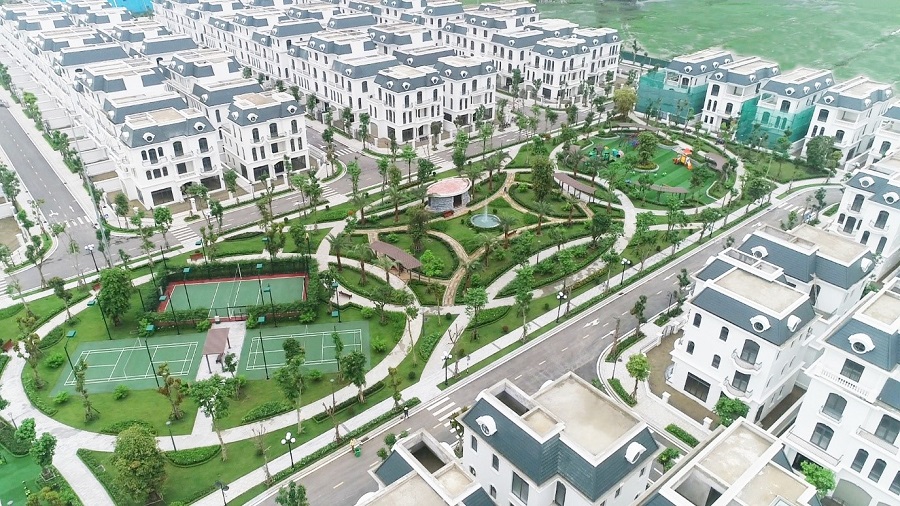 Cảnh quan xanh mát với những cung đường rộng thoáng, hoành tráng Vinhomes Star City và thước phim qua hình ảnh