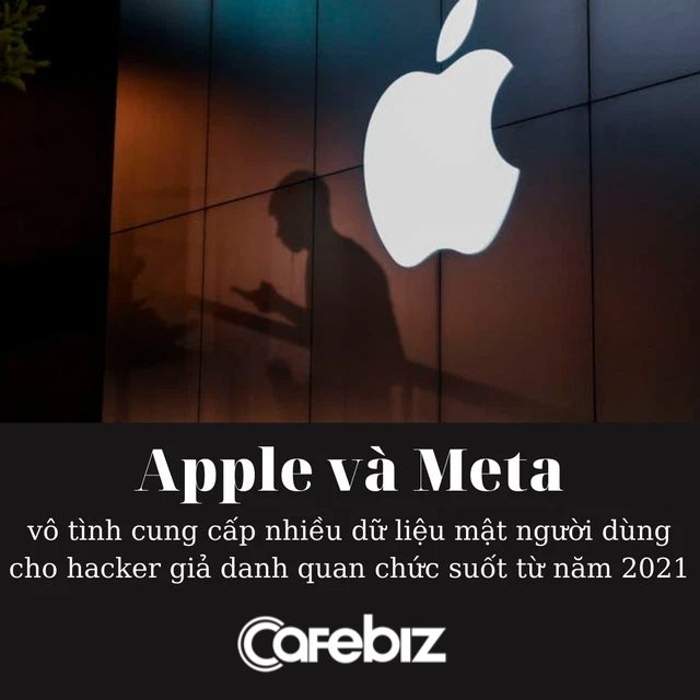 NÓNG: Apple và Meta vô tình cung cấp nhiều dữ liệu mật người dùng cho hacker giả danh quan chức suốt từ năm 2021 - Ảnh 2. NÓNG: Apple và Meta vô tình cung cấp nhiều dữ liệu mật người dùng cho hacker giả danh quan chức suốt từ năm 2021 - Ảnh 2.