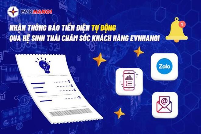 Người dân Hà Nội nhận thông báo tiền điện tự động ở đâu? ảnh 1