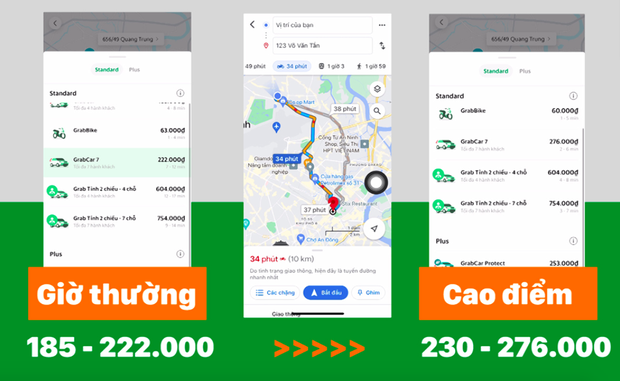 Hành khách than trời vì giá cước GrabCar tăng cao hơn cả taxi truyền thống, đặt xe ngày càng khó - Ảnh 3.