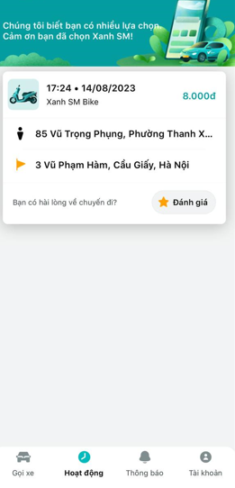 Trải nghiệm ngày đầu đi "xe ôm điện" Vinfast: 3km chỉ tốn 8.000 đồng, tài xế lịch sự gạt chỗ để chân cho khách, trả lời vanh vách các thông số kỹ thuật - Ảnh 3.