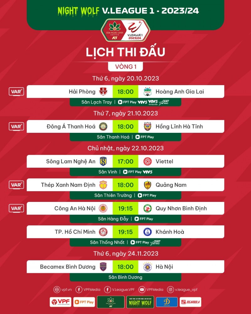 V-League 2023/2024 chính thức khởi tranh vào ngày mai 20/10