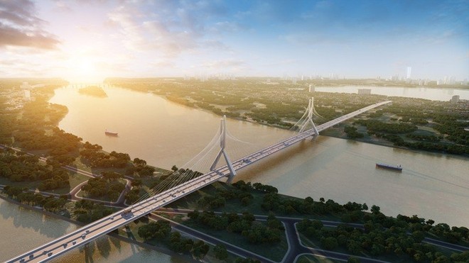Cầu Từ Liên nối quận Tây Hồ và huyện Đông Anh
