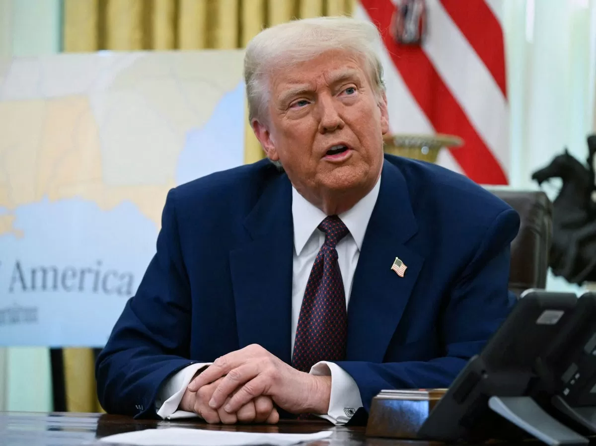 Tổng thống Mỹ Donald Trump tại Phòng Bầu dục ở Nhà Trắng ngày 13/2. Ảnh: The New York Times