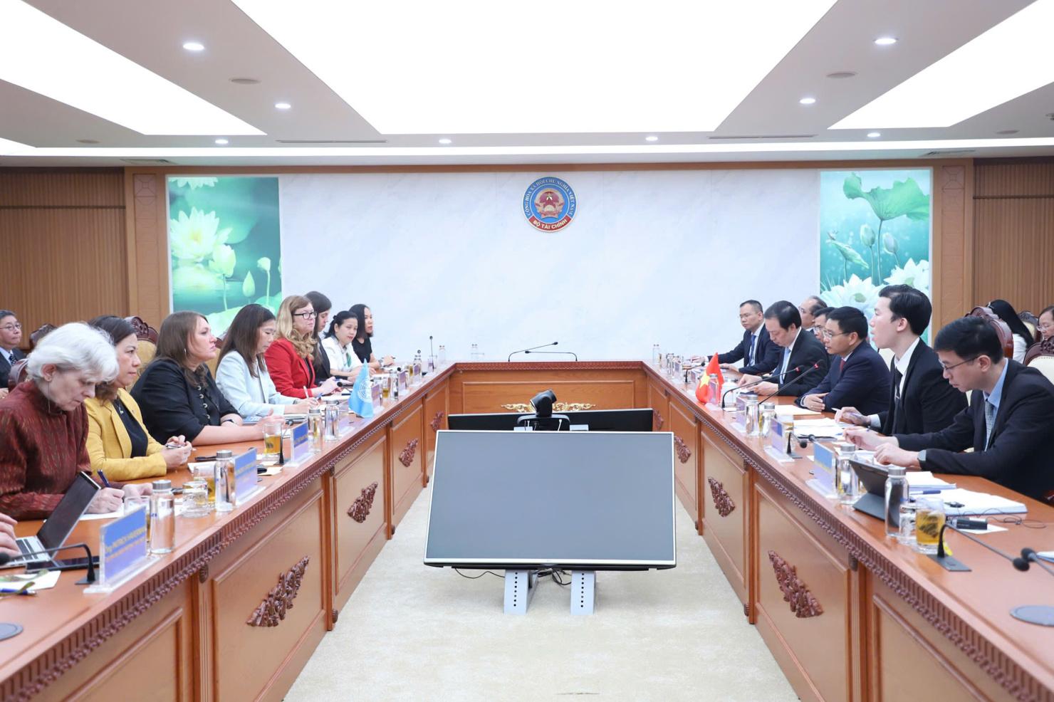 Toàn cảnh buổi tiếp và làm việc (ảnh Ngô Hùng)