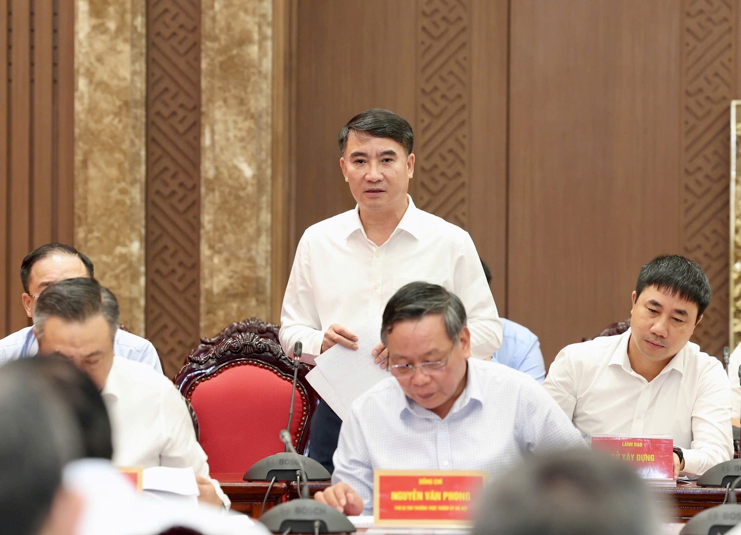 Giám đốc Sở Tài chính Nguyễn Xuân Lưu phát biểu. Ảnh: Viết Thành.  