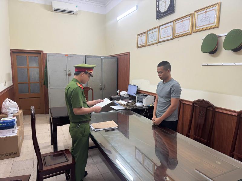 Khởi tố, bắt tạm giam Lê Văn Hải. Ảnh: Công an Ninh Bình