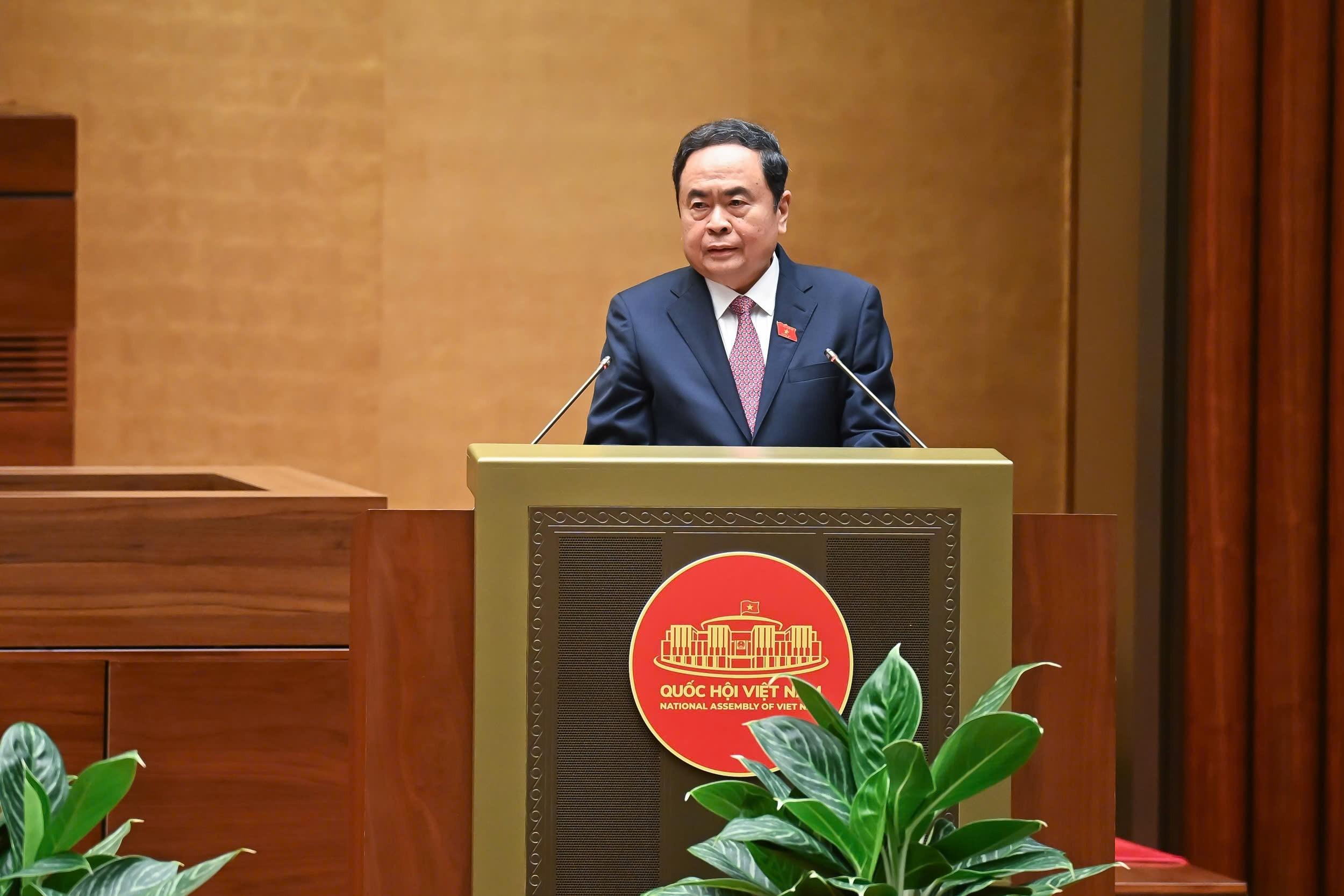 Chủ tịch Quốc hội Trần Thanh Mẫn phát biểu bế mạc Kỳ họp thứ 9, Quốc hội Khoá XV Chủ tịch Quốc hội Trần Thanh Mẫn phát biểu bế mạc Kỳ họp thứ 9, Quốc hội Khoá XV