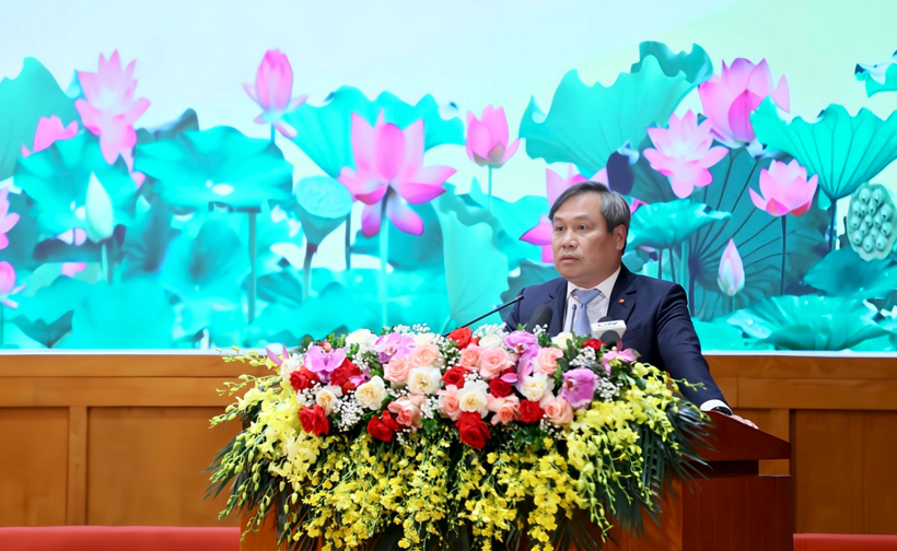 Ông Vũ Đại Thắng, Bí thư Tỉnh ủy, Trưởng Đoàn Đại biểu Quốc hội tỉnh Quảng Ninh phát biểu