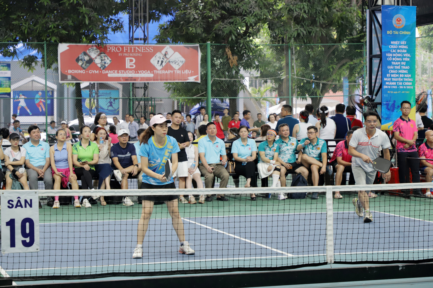 Bộ môn thi đấu Pickleball thu hút nhiều khán giả.