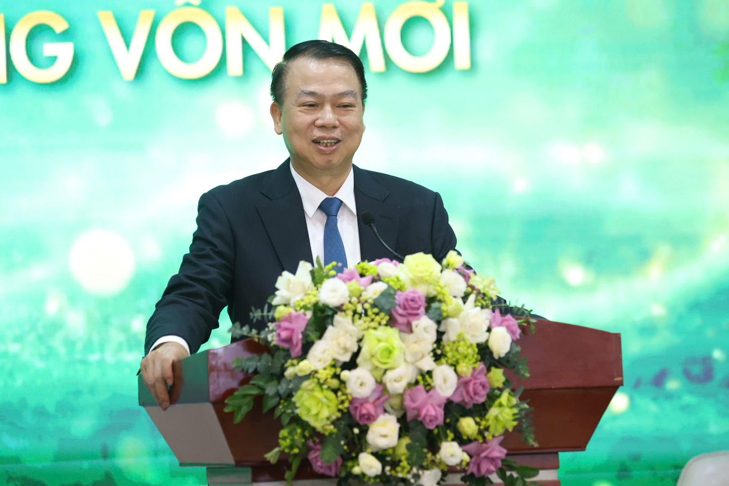 Thứ trưởng Bộ Tài chính Nguyễn Đức Chi phát biểu chỉ đạo tại Hội thảo. 