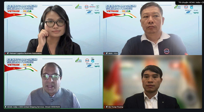 Ông Bùi Trung Thướng, Tham tán Thương mại Việt Nam tại Ấn Độ phát biểu tại phiên họp