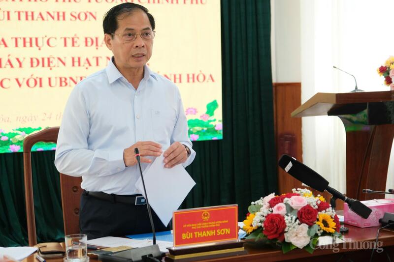 Phó Thủ tướng Chính phủ Bùi Thanh Sơn kết luận buổi làm việc